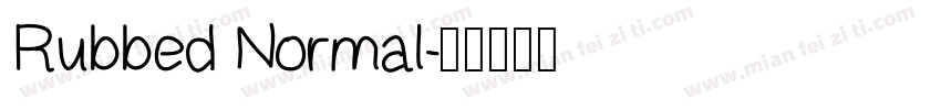 Rubbed Normal字体转换